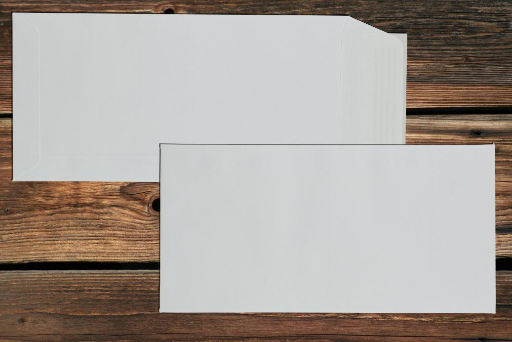 Versandtaschen DL 110x220 mm Haftklebend Weiß 90 g/qm